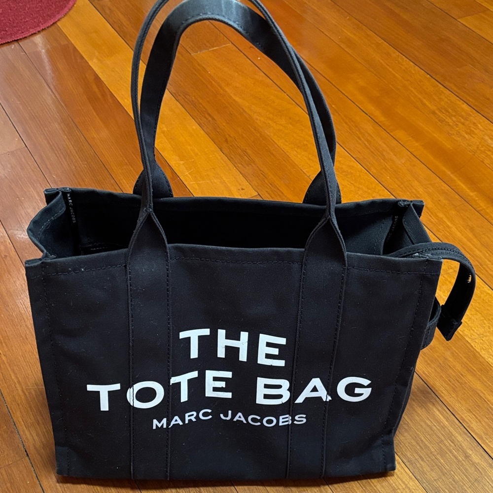 Marc Jacobs Black Canvas Tote Bag